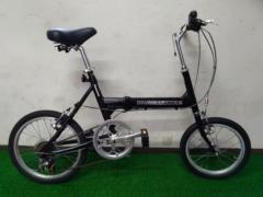 BRIDGESTONE TRANSIT LIGHT 16/18インチ 外装7段変速 折り畳み自転車 ブラック