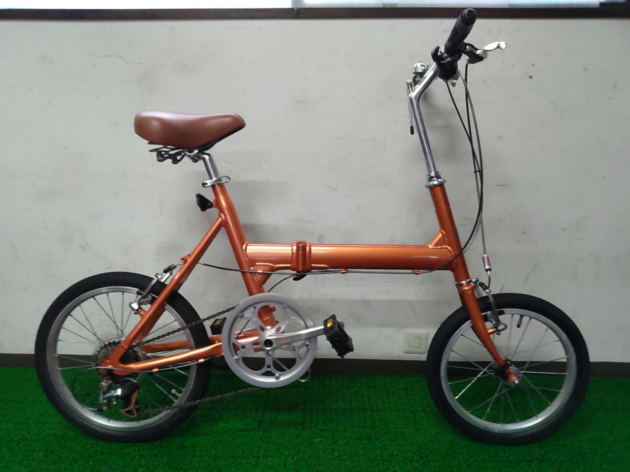 BRIDGESTONE TRANSIT LIGT 16/18インチ 外装7段変速 折り畳み自転車 オレンジ
