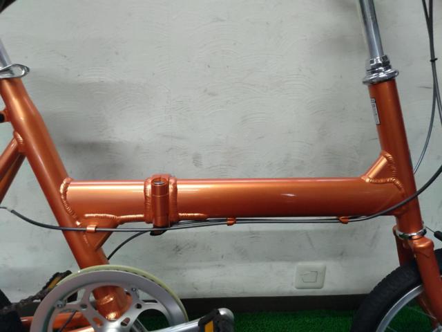 BRIDGESTONE TRANSIT LIGT 16/18インチ 外装7段変速 折り畳み自転車 オレンジ