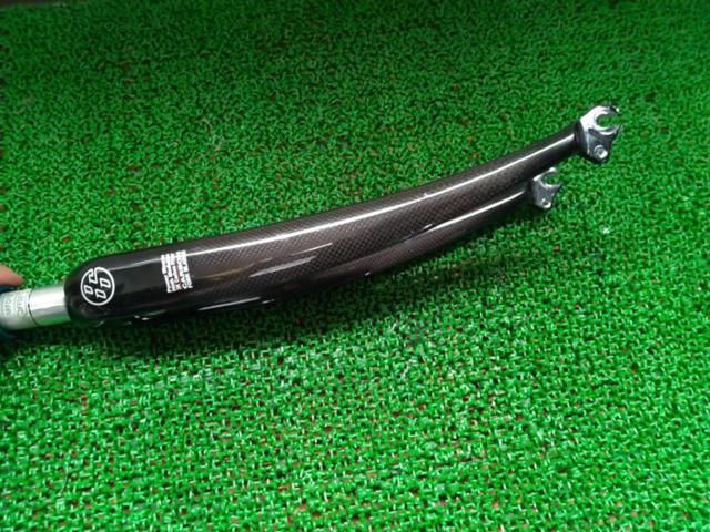 コラム長:220mm/エンド幅:100mm/700C対応 フォークメーカー不明 カーボンフォーク アルミコラム 1-1/8