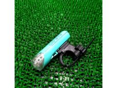 ※バンド締付部動き渋い CATEYE 電池式フロントライト グリーン