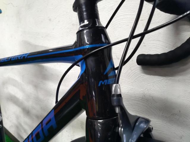 MERIDA SCULTURA 100 2017年モデル SHIMANO SORA 700C×25C 2×8s アルミロードバイク ブラック サイズ:XS 適応身長:160-170