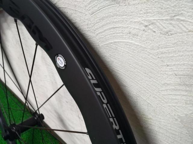 SUPERTEAM 50 700C チューブレス対応 カーボンディスクブレーキホイール 前後セット