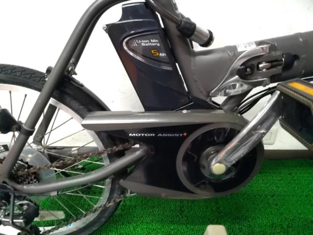 Panasonic オフタイム BE-ENW072B 2010年頃/5Ah 18/20インチ 外装6段変速 電動アシスト 折りたたみ自転車 マットグレー