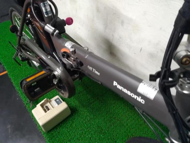 Panasonic オフタイム BE-ENW072B 2010年頃/5Ah 18/20インチ 外装6段変速 電動アシスト 折りたたみ自転車 マットグレー