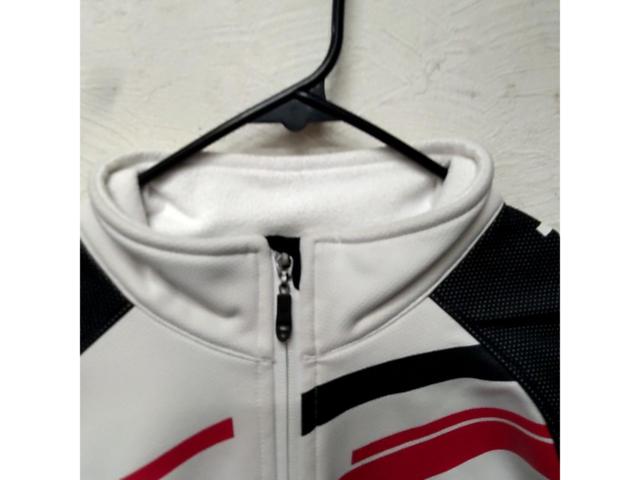 サイズ:L PEARL IZUMI ウィンドブレーク サイクルジャケット ホワイトブラック