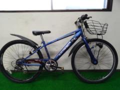 BRIDGESTONE DRIDE S3 26×1.95 外装56段変速 ジュニア自転車 ブルー ※前後タイヤヒビ多め