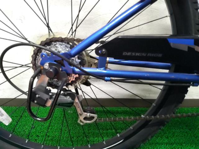 BRIDGESTONE DRIDE S3 26×1.95 外装56段変速 ジュニア自転車 ブルー ※前後タイヤヒビ多め
