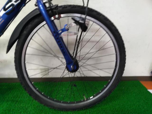 BRIDGESTONE DRIDE S3 26×1.95 外装56段変速 ジュニア自転車 ブルー ※前後タイヤヒビ多め