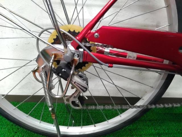サイクルベースあさひ CASULY 26x1-3/8インチ 外装6段変速 シティサイクル レッド