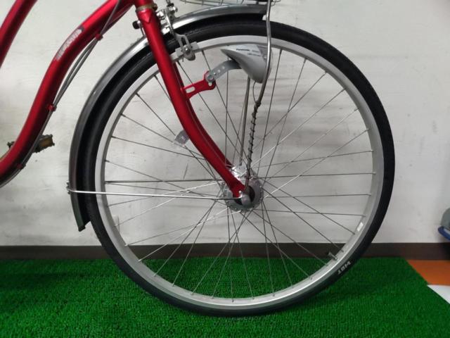 サイクルベースあさひ CASULY 26x1-3/8インチ 外装6段変速 シティサイクル レッド