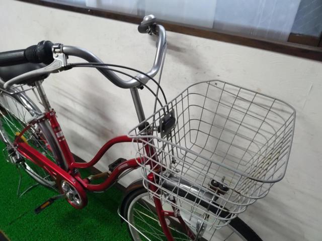 サイクルベースあさひ CASULY 26x1-3/8インチ 外装6段変速 シティサイクル レッド