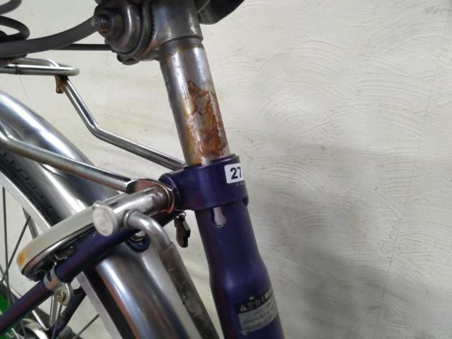 サイクルベースあさひ CSULY 27×1-3/8インチ 外装6段変速 シティサイクル ネイビー