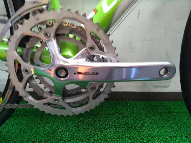 CANNONDALE SYNAPSE ALLOY6 2010年頃 700×25C 3×10S アルミロードバイク グリーン サイズ:48 参考サイズ:160-174cm