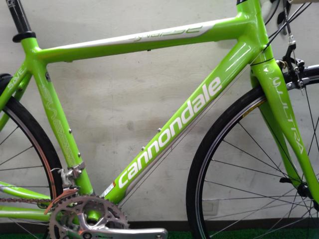 CANNONDALE SYNAPSE ALLOY6 2010年頃 700×25C 3×10S アルミロードバイク グリーン サイズ:48 参考サイズ:160-174cm
