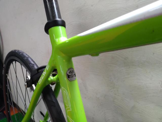 CANNONDALE SYNAPSE ALLOY6 2010年頃 700×25C 3×10S アルミロードバイク グリーン サイズ:48 参考サイズ:160-174cm