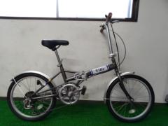 カインズ VILLE 20×1.75インチ 外装6段変速 折り畳み自転車 ガンメタル