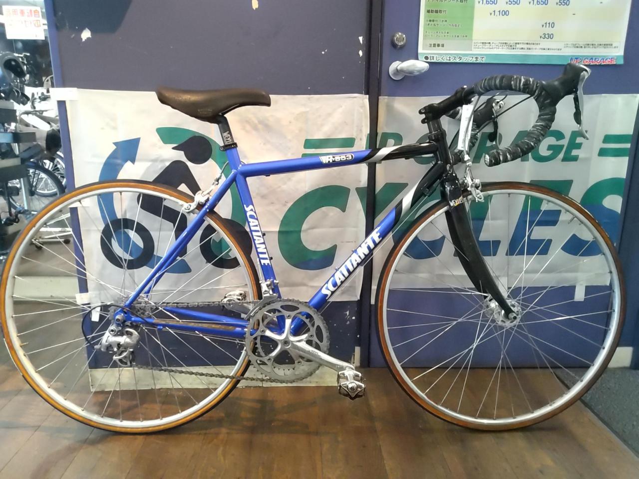 SCATTANTE R-853 SHIMANO ULTEGRA 6500系 700c 2-7s クロモリロードバイク ブルー 参考サイズ:165～180cm