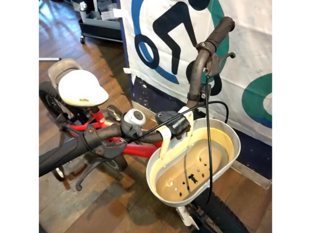 メーカー不明 FREESTYLE 16×2.40 シングルギア キッズ自転車 レッド ※補助輪曲がり・色褪せ
