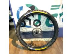 メーカー不明リム+SHIMANO HB-MT400-Bハブ 29インチ センターロックディスクブレーキ対応 ホイール フロントのみ1本
