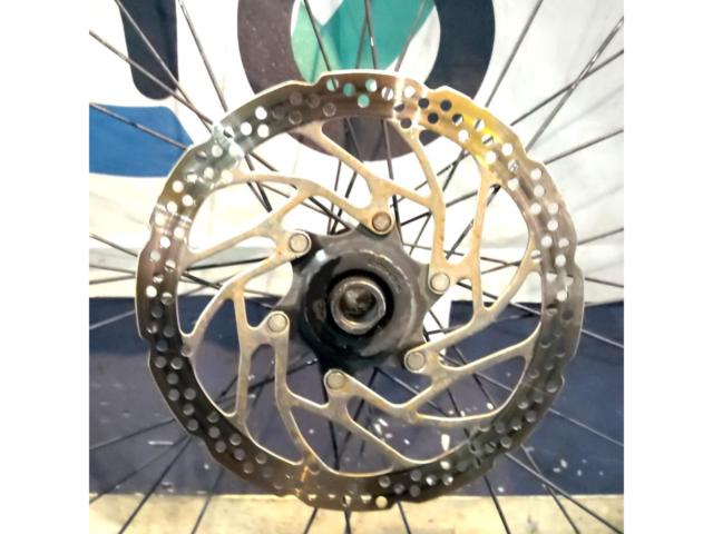 メーカー不明リム+SHIMANO HB-MT400-Bハブ 29インチ センターロックディスクブレーキ対応 ホイール フロントのみ1本