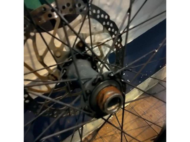 メーカー不明リム+SHIMANO HB-MT400-Bハブ 29インチ センターロックディスクブレーキ対応 ホイール フロントのみ1本