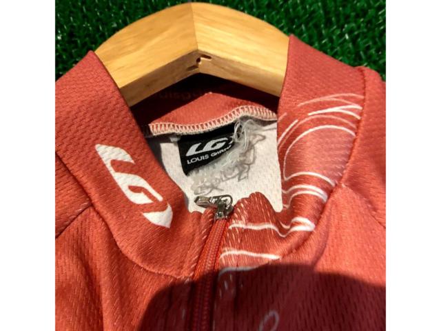 サイズ:不明 LOUIS GARNEAU 半袖 サイクルジャージ レッド