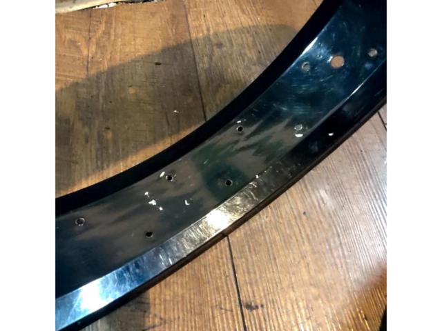 20インチ/内幅80mm/36H メーカー不明 リム 2本セット ブラック