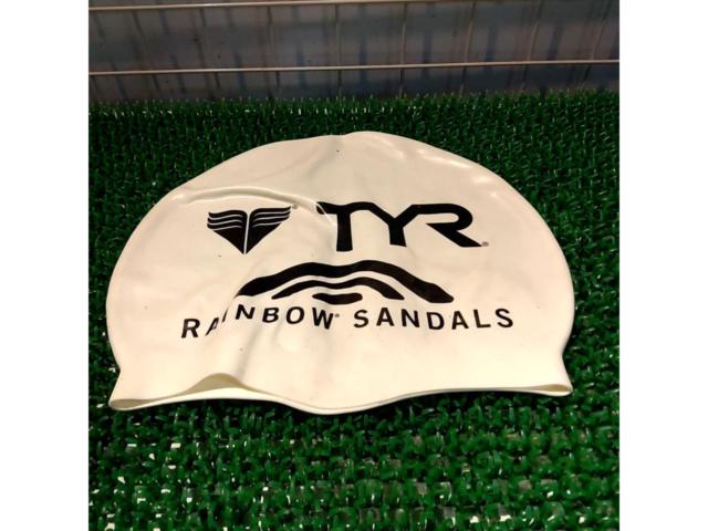 TYR トライアスロン スイムキャップ ホワイト