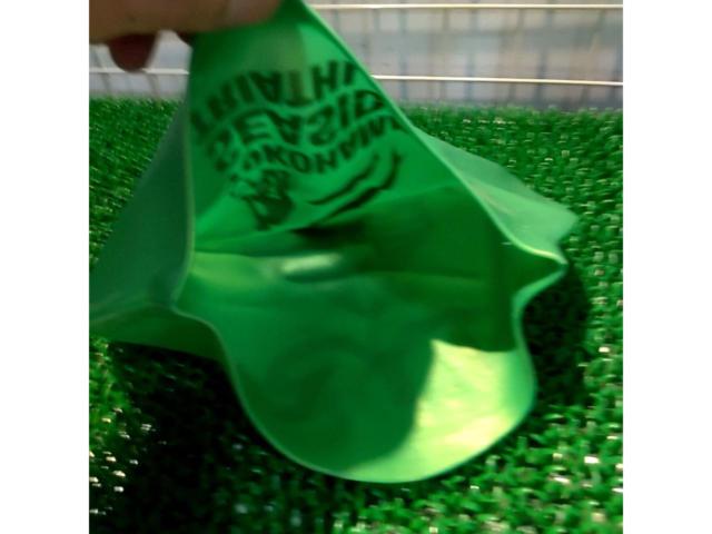 TYR トライアスロン スイムキャップ グリーン