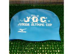 MIZUNO 2010JOCロゴ トライアスロン スイムキャップ ブルー