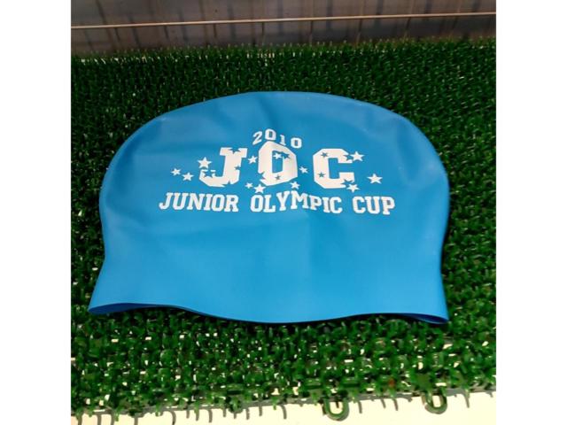 MIZUNO 2010JOCロゴ トライアスロン スイムキャップ ブルー
