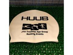 HUUB JTCロゴ トライアスロン スイムキャップ ホワイト
