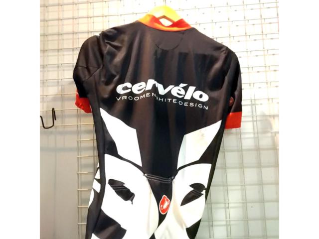 サイズ:M Castelli cervelo 半袖 サイクルジャージ ブラック