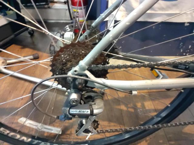TREK FX2 DISC 2020年頃モデル 700x35c 3-8s アルミクロスバイク グレー 適応身長:170～184cm