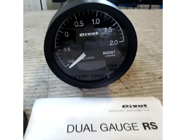 Pivot DUAL GAUGE RS ブースト計(OBDタイプ) 60Φ DRX-B