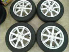 ダイハツ タントカスタム後期純正ホイール + BRIDGESTONE NEWNO