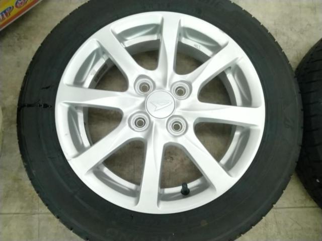 ダイハツ タントカスタム後期純正ホイール + BRIDGESTONE NEWNO