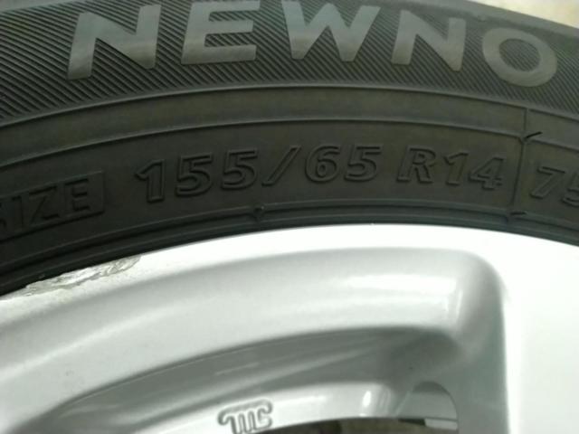 ダイハツ タントカスタム後期純正ホイール + BRIDGESTONE NEWNO