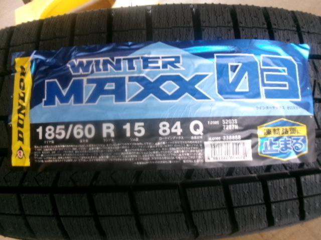 TOYOTA シエンタ純正 スチールホイール + DUNLOP WINTERMAXX WM03