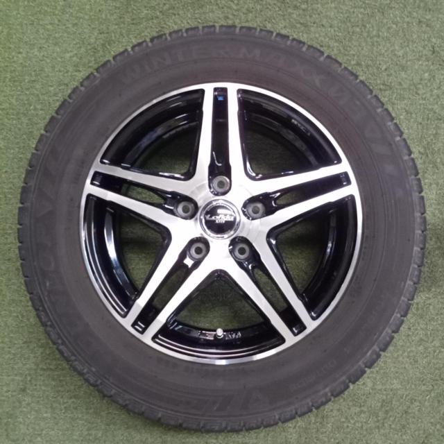 【メーカー不明】Lofida XH5 ツイン5本スポークアルミ+【DUNLOP】WINTER MAXX WM03 2022年製造