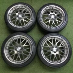【猛暑に負けるな!!サマーセール!!】 WORK LANVEC Lanvec LM1 + PIRELLI POWERGY TM 225/40R18 2024年製造