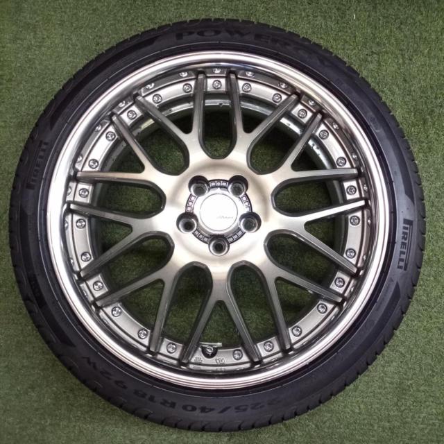 【猛暑に負けるな!!サマーセール!!】 WORK LANVEC Lanvec LM1 + PIRELLI POWERGY TM 225/40R18 2024年製造