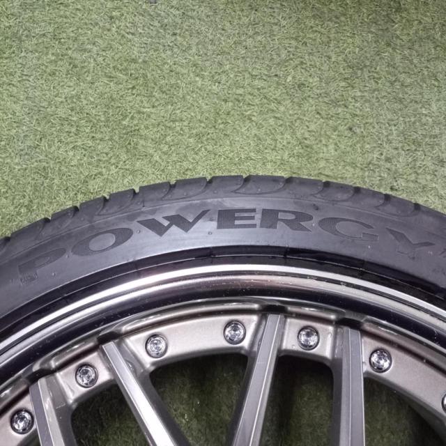 【猛暑に負けるな!!サマーセール!!】 WORK LANVEC Lanvec LM1 + PIRELLI POWERGY TM 225/40R18 2024年製造