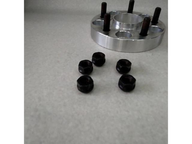【メーカー不明】ハブリング付きワイドトレッドスペーサー 25mm