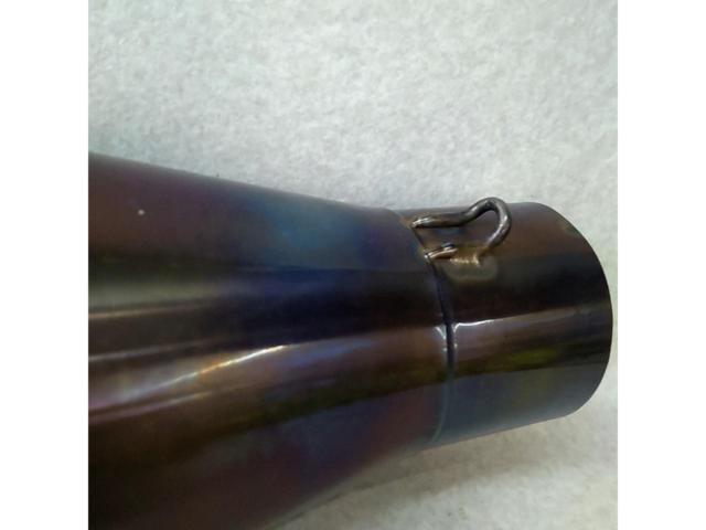【メーカー不明】スリップオンサイレンサー 差込口61.5mm