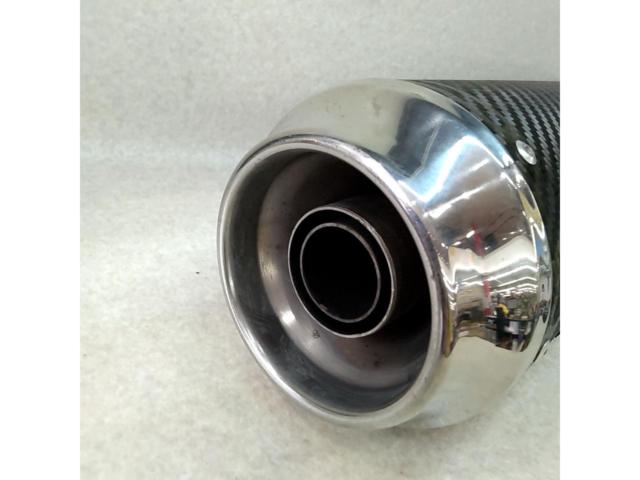 【メーカー不明】スリップオンサイレンサー 差込口61.5mm
