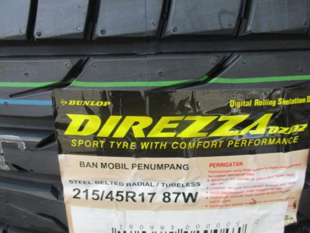 [Four]
DUNLOP
DIREZZA
DZ102
215 / 45R17
87W