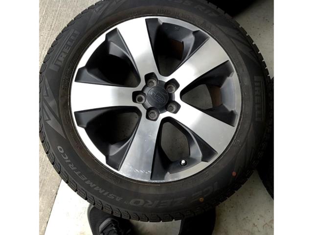 【中古W/中古T】 スバル純正  XV 純正ホイール + PIRELLI ICE ZERO ASIMMETRICO