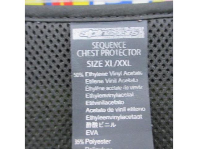 AlpinestarsSequence
Chest protector
Size XL / XXL